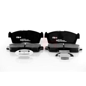 Jeu de 4 plaquettes de frein avant GH OEM 1606225680