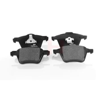 Jeu de 4 plaquettes de frein avant GH OEM 30769125