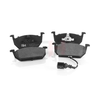 Jeu de 4 plaquettes de frein avant GH OEM 5Q0698151H