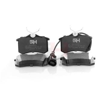 Jeu de 4 plaquettes de frein arrière GH OEM 1K0698451A