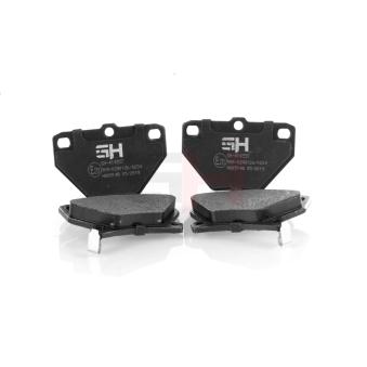 Jeu de 4 plaquettes de frein arrière GH OEM 0446652010 Jeu de 4 plaquettes de frein arrière GH OEM 0446652010