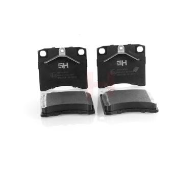 Jeu de 4 plaquettes de frein avant GH OEM 701698151G