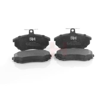 Jeu de 4 plaquettes de frein avant GH OEM 8A0698151A