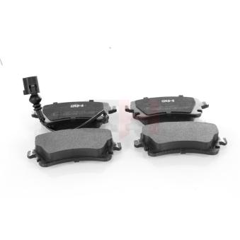 Jeu de 4 plaquettes de frein arrière GH OEM 7E0698451B