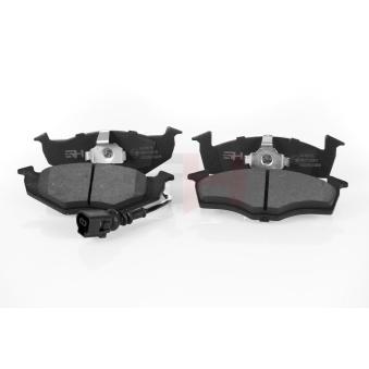 Jeu de 4 plaquettes de frein avant GH OEM 6Q0698151B