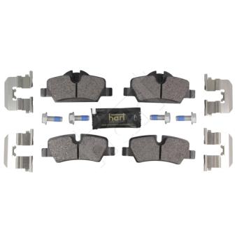 Jeu de 4 plaquettes de frein avant HART [261 833]