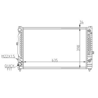 Radiateur, refroidissement du moteur HART [600 871]