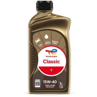 Huile moteur 15W40 Classic 5 - 1L TotalEnergies 213753