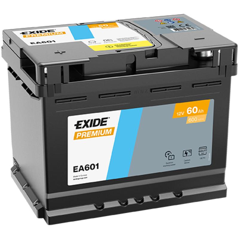 Batterie de démarrage EXIDE EA601 - Visuel 1