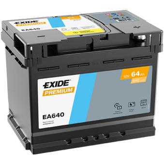 Batterie de démarrage EXIDE EA640 pour AUDI 50 1.5 - 110cv