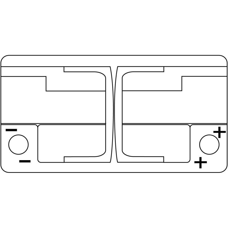 Batterie de démarrage EXIDE EA852 - Visuel 1