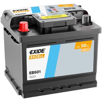 Batterie de démarrage EXIDE EB501 pour MITSUBISHI SIGMA 1.1 - 64cv