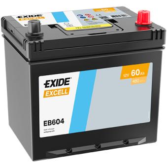Batterie de démarrage EXIDE EB604 pour MAZDA 6 1.5 CRDi - 110cv