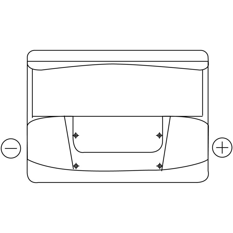 Batterie de démarrage EXIDE EC550 - Visuel 1