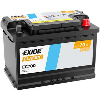 Batterie de démarrage EXIDE EC700 pour MAZDA MX-6 2.5 Syncro - 110cv
