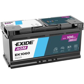 Batterie de démarrage EXIDE EK1060 pour IVECO DAILY 35S/E - 82cv