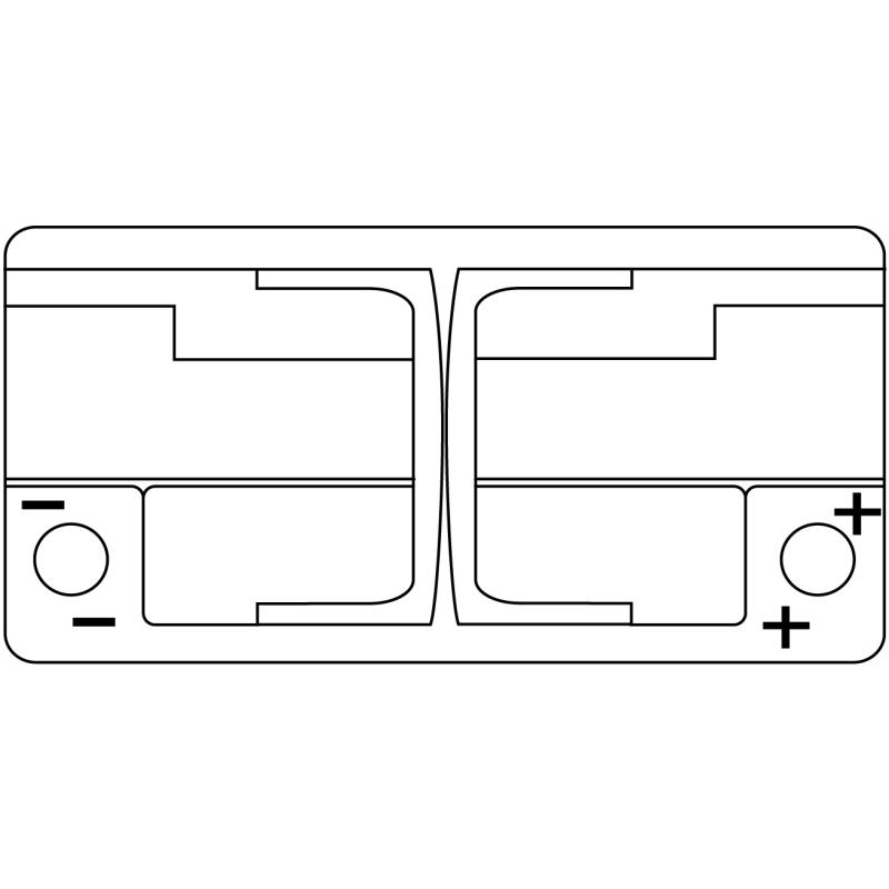 Batterie de démarrage EXIDE EK960 - Visuel 1