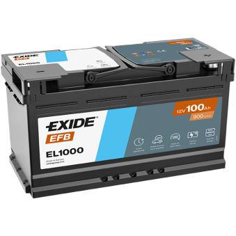 Batterie de démarrage EXIDE EL1000 pour MAZDA B SERIE 1.9 TDI - 110cv