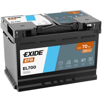 Batterie de démarrage Start & Stop EXIDE EL700