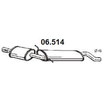 Silencieux arrière NOVAK [06.514]