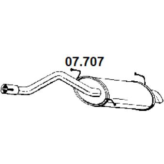 Silencieux arrière NOVAK [07.707]