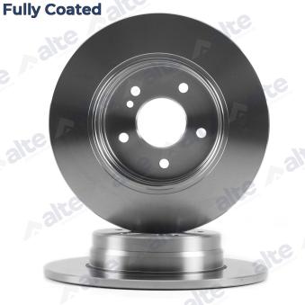 Jeu de 2 disques de frein arrière ALTE AUTOMOTIVE 128156FCAL pour MERCEDES-BENZ CLK 230 Kompressor - 197cv