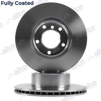 Jeu de 2 disques de frein avant ALTE AUTOMOTIVE 128206FCAL pour FORD KA M5 - 400cv