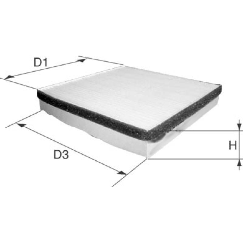 Filtre, air de l'habitacle DAVID VASCO O263 - Visuel 1