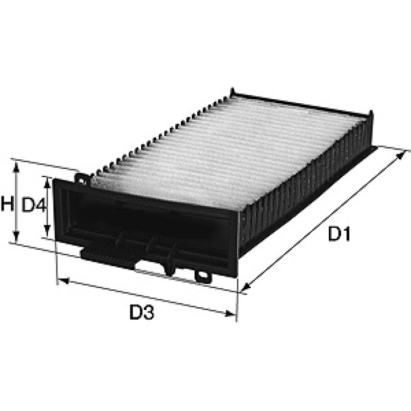Filtre, air de l'habitacle DAVID VASCO O760 - Visuel 1