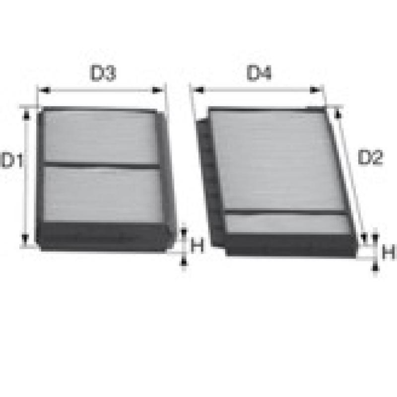 Filtre, air de l'habitacle DAVID VASCO O791 - Visuel 1