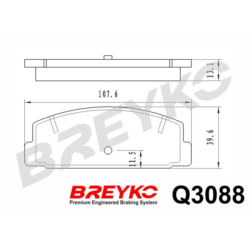 Jeu de 4 plaquettes de frein avant DAVID VASCO Q3088 - Visuel 1