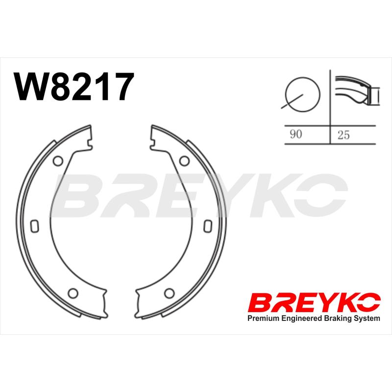 Jeu de mâchoires de frein DAVID VASCO W8217 - Visuel 1