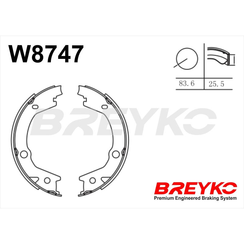 Jeu de mâchoires de frein DAVID VASCO W8747 - Visuel 1