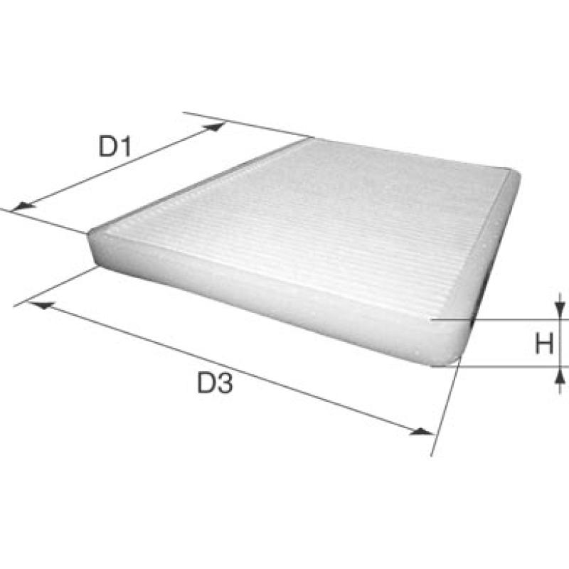 Filtre, air de l'habitacle DAVID VASCO X075 - Visuel 1