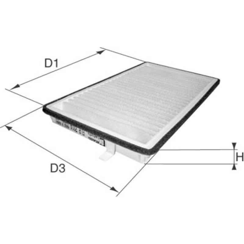 Filtre, air de l'habitacle DAVID VASCO X319 - Visuel 1