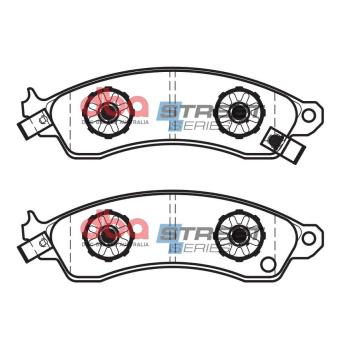 Jeu de 4 plaquettes de frein avant DBA Australia [DB1353SS]