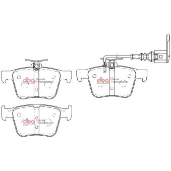 Jeu de 4 plaquettes de frein avant DBA Australia DB15006XP pour AUDI Q3 RS performance 2.5 quattro - 367cv
