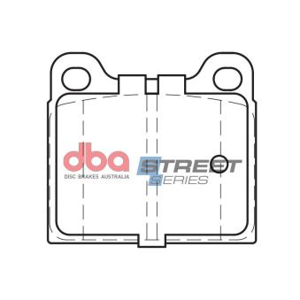 Jeu de 4 plaquettes de frein avant DBA Australia [DB2SS]