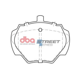 Jeu de 4 plaquettes de frein avant DBA Australia [DB843SS]