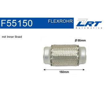Tuyau flexible, échappement LRT [F55150]