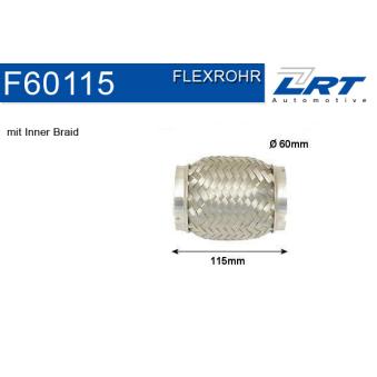 Tuyau flexible, échappement LRT [F60115]