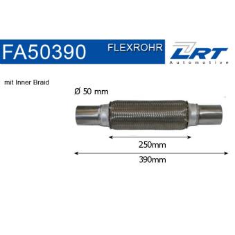 Tuyau flexible, échappement LRT [FA50390]