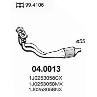 Catalyseur ASSO OEM 1J0253058CX Catalyseur ASSO OEM 1J0253058CX