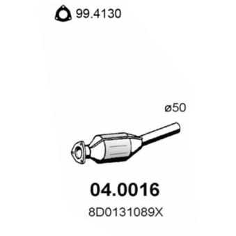 Catalyseur ASSO 04.0016 pour VOLKSWAGEN PASSAT 1.6 - 102cv