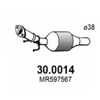 Catalyseur ASSO 30.0014 pour MITSUBISHI COLT 1.1 - 75cv