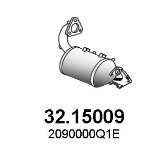 Filtre à particules / à suie, échappement ASSO [32.15009]