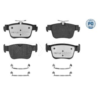 Jeu de 4 plaquettes de frein arrière MEYLE 025 262 0616/PD pour VOLKSWAGEN NEW BEETLE 40 TFSI quattro - 190cv