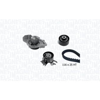Pompe à eau + kit de courroie crantée MAGNETI MARELLI OEM 9687911580 Pompe à eau + kit de courroie crantée MAGNETI MARELLI OEM 9687911580
