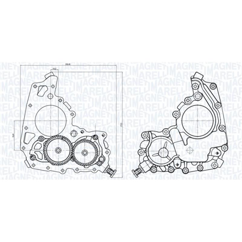 Pompe à huile MAGNETI MARELLI 351516000121 - Visuel 1