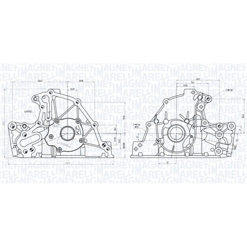 Pompe à huile MAGNETI MARELLI 351516000079 - Visuel 1